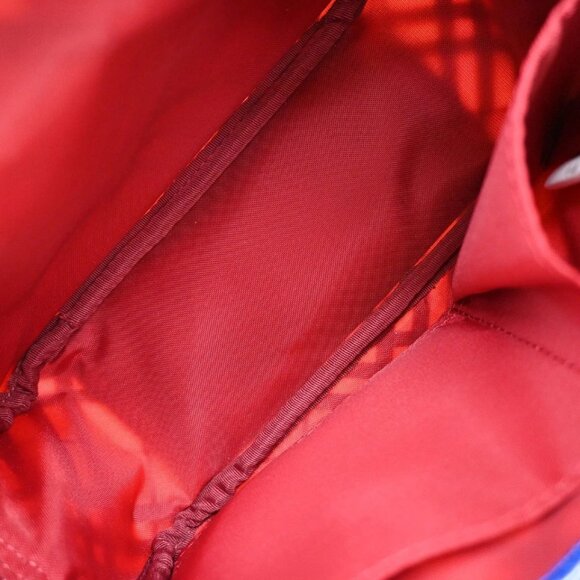 BURBERRY Logo Nova Check Shoulder Bag Canvas Leather Red Brown Japan 218-082525 - Picture 10 of 15